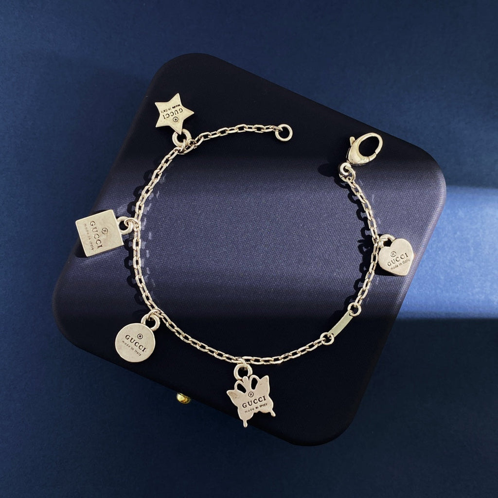 18K Double Gucci Letter Bracelet